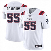 Men & Women & Youth New England Patriots #55 Garrett Bradbury White 2025 Vapor Limited Stitched Jersey,baseball caps,new era cap wholesale,wholesale hats